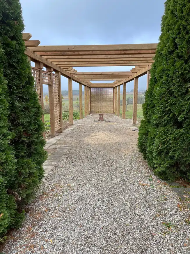 Custom pergola outdoor structure