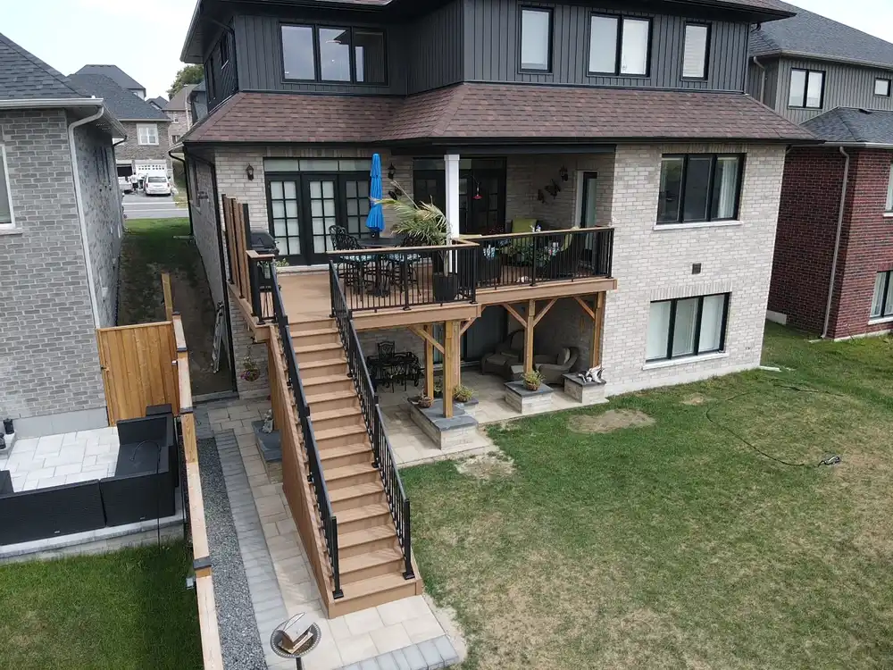 Custom Home Works project photo 1 — deck, cabana and renovation work in Simcoe County