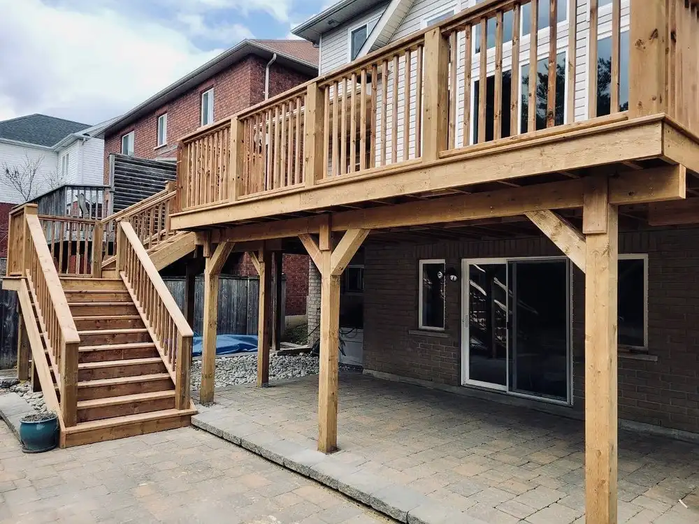 Custom Home Works project photo 4 — deck, cabana and renovation work in Simcoe County