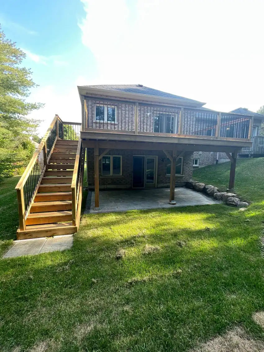 Custom Home Works project photo 8 — deck, cabana and renovation work in Simcoe County