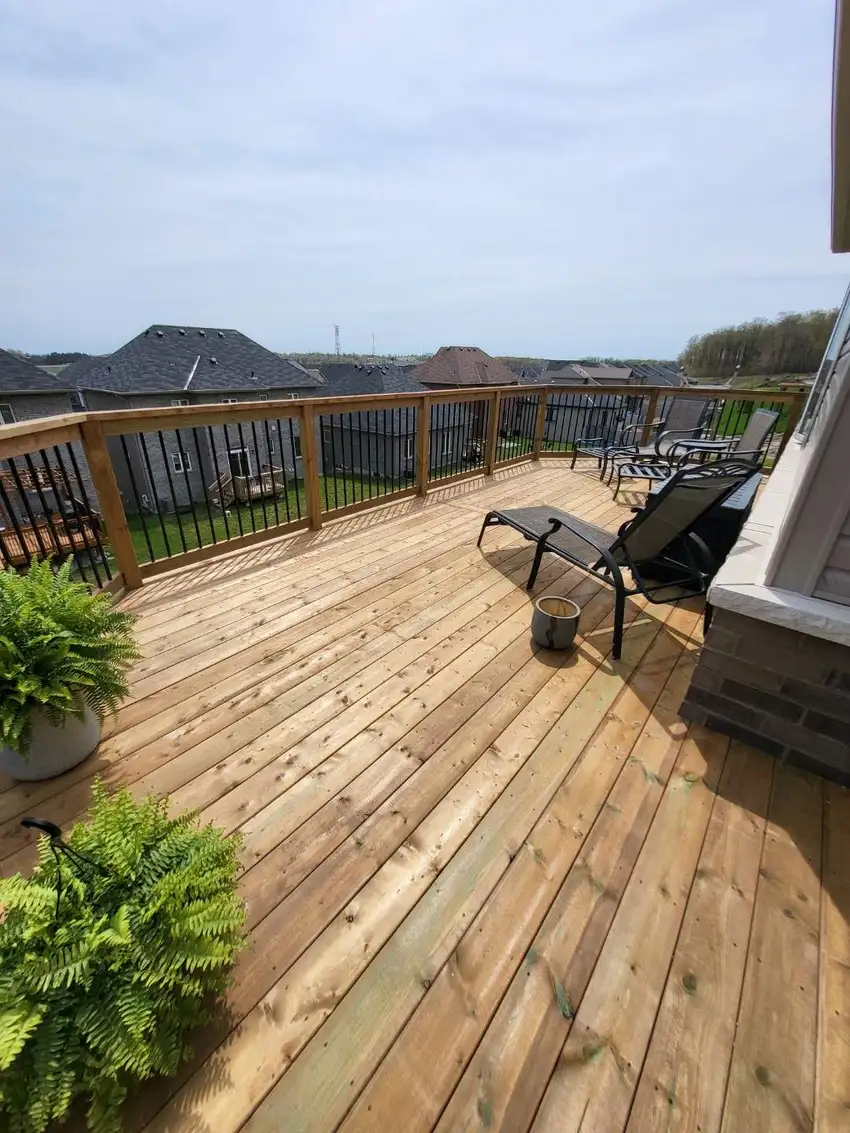 Custom Home Works project photo 11 — deck, cabana and renovation work in Simcoe County