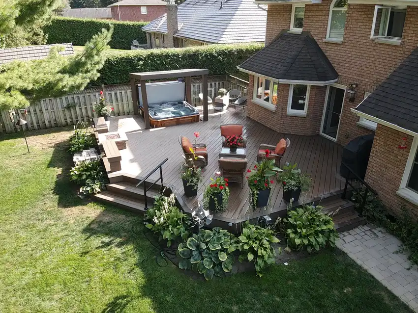 Custom Home Works project photo 13 — deck, cabana and renovation work in Simcoe County