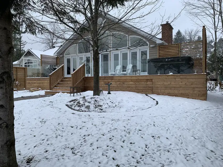 Custom Home Works project photo 27 — deck, cabana and renovation work in Simcoe County