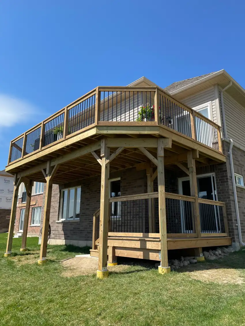Custom Home Works project photo 36 — deck, cabana and renovation work in Simcoe County