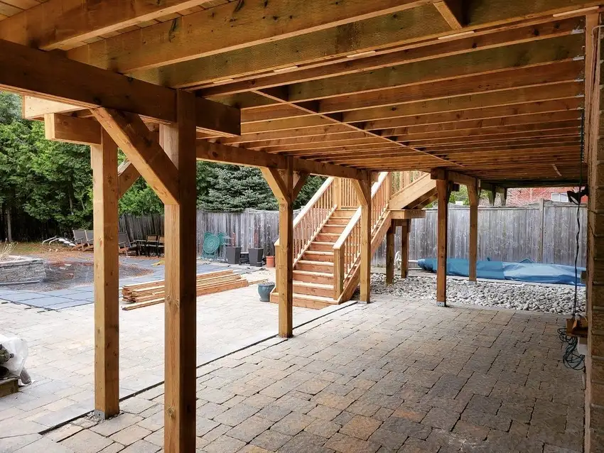 Custom Home Works project photo 43 — deck, cabana and renovation work in Simcoe County